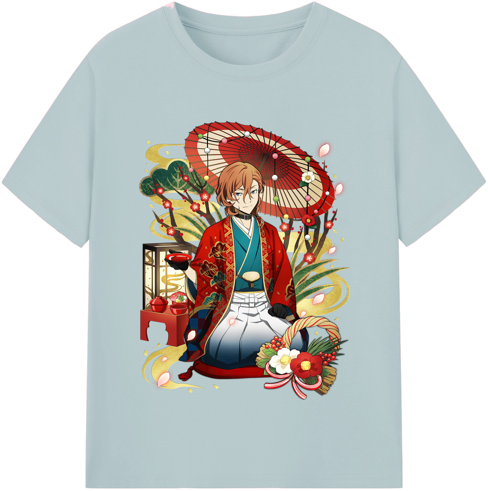 （画像用） 文豪ストレイドッグス Bungo Stray Dogs 綿100％半袖Tシャツ（フロントプリント）